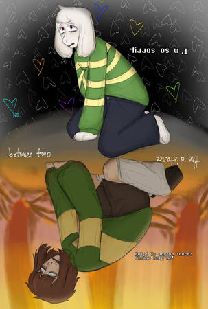 chara and asriel chara and asriel